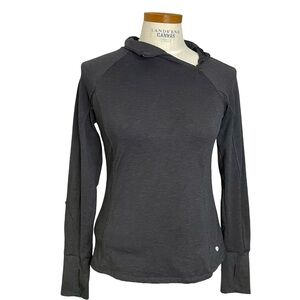 Layer 8 Black Side Swipe Q Zip ll Long Sleeve Pullover Athletic Shirt